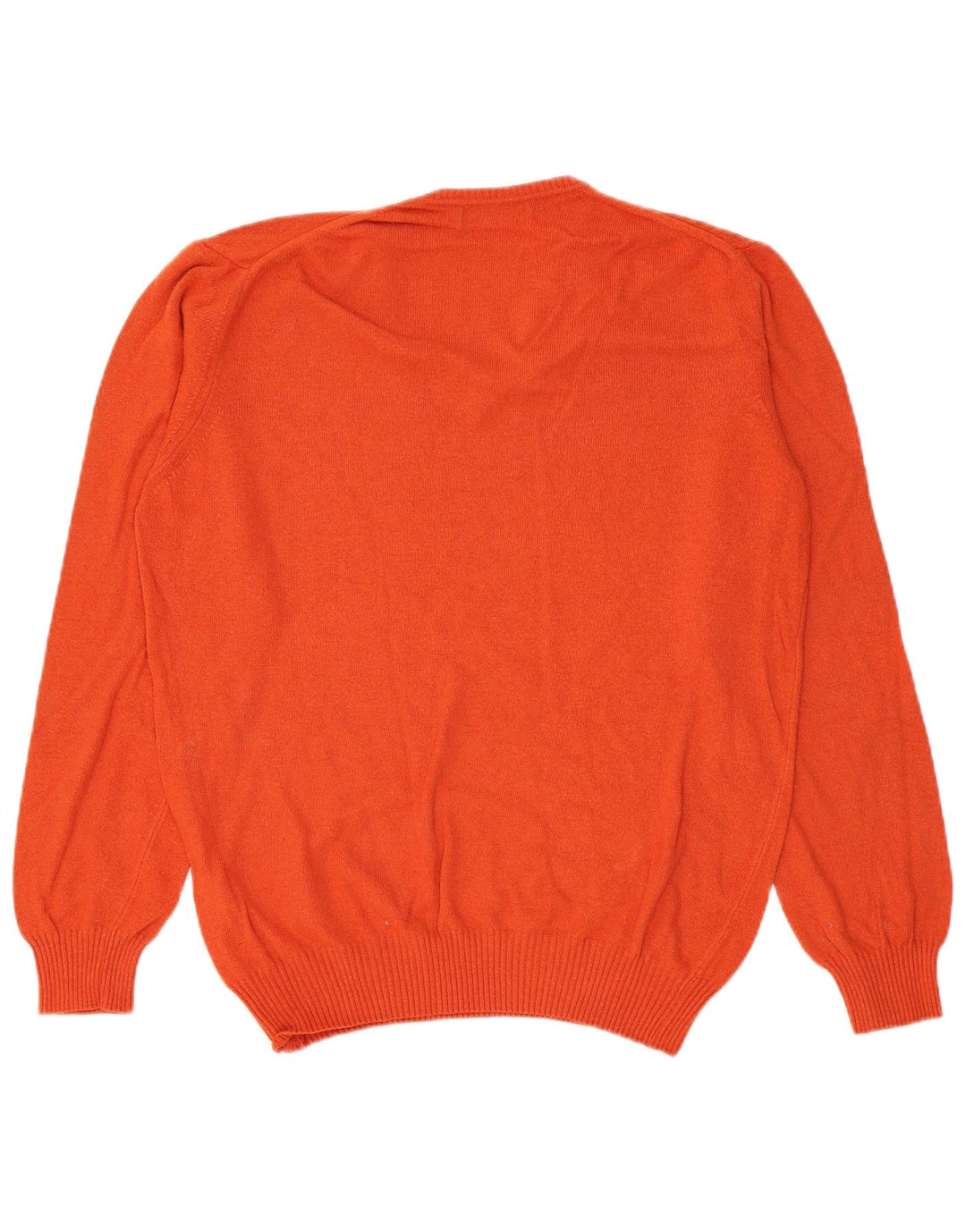 Zara Hombre Jersey Cuello Pico XL Viscosa Naranja