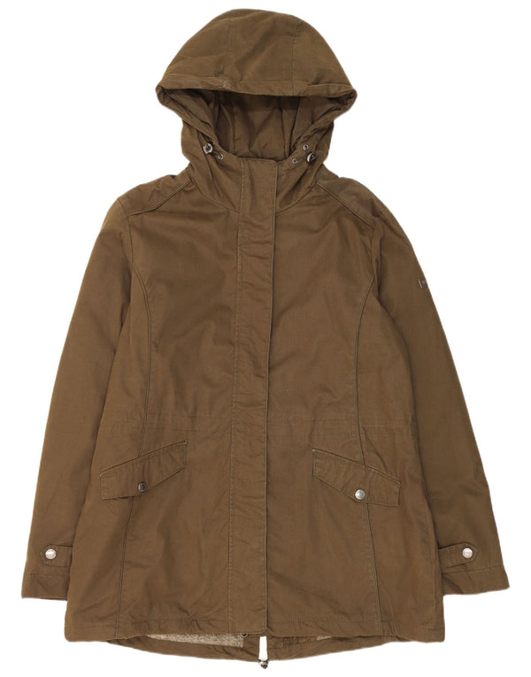 Brugi Parka con capucha para mujer UK 40 XL Algodón caqui