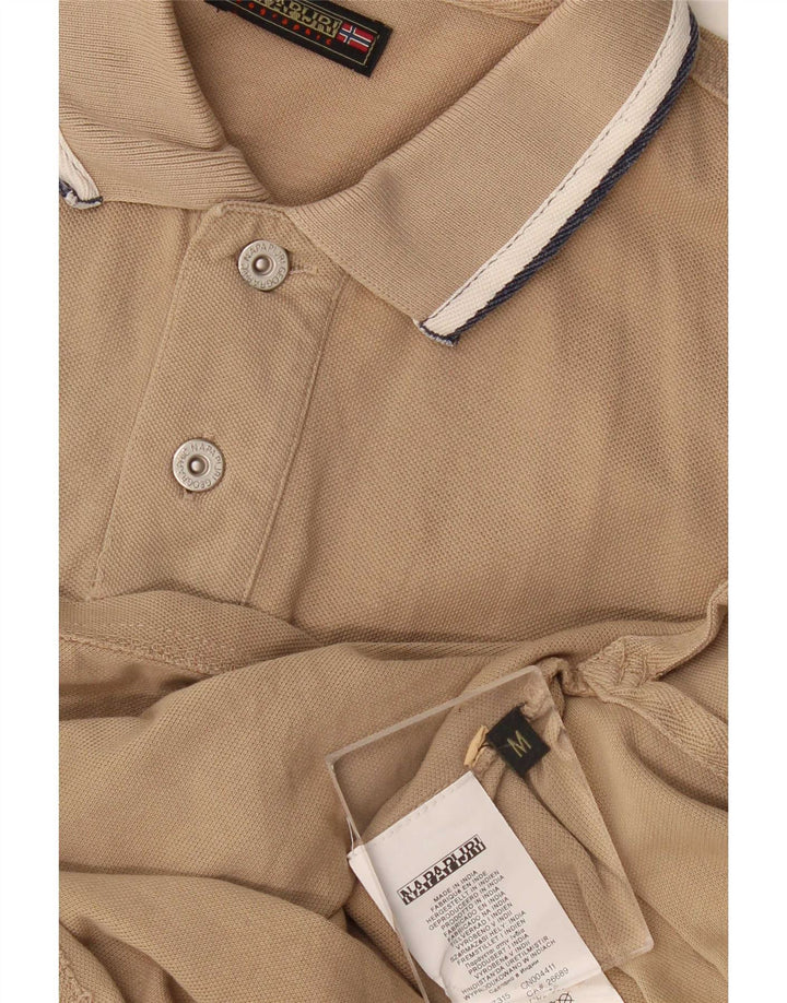 Napapijri Polo Hombre Algodón Beige Medio