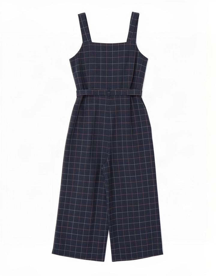 Seasalt Cornwall Mono pequeño para mujer UK 40 Mediano Azul marino Cuadros Algodón