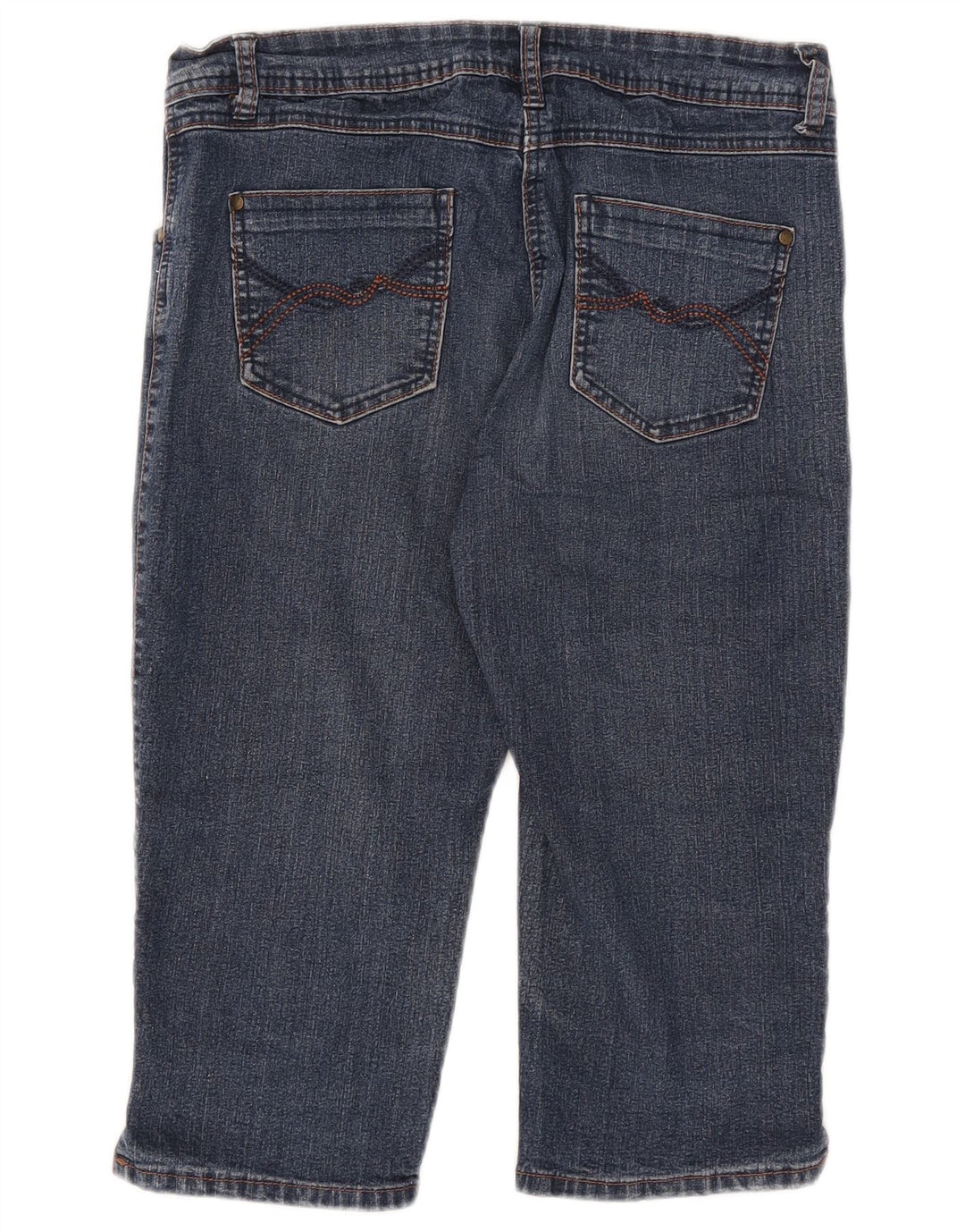 M&Co Bermudas vaqueras para mujer UK 12 Medium W32 Algodón azul
