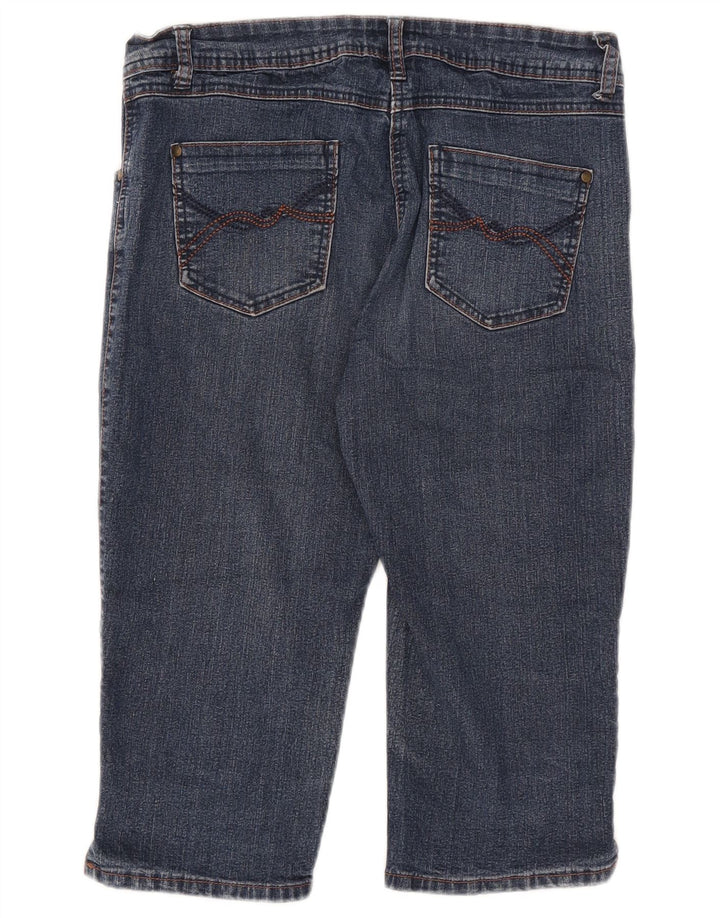 M&Co Bermudas vaqueras para mujer UK 12 Medium W32 Algodón azul