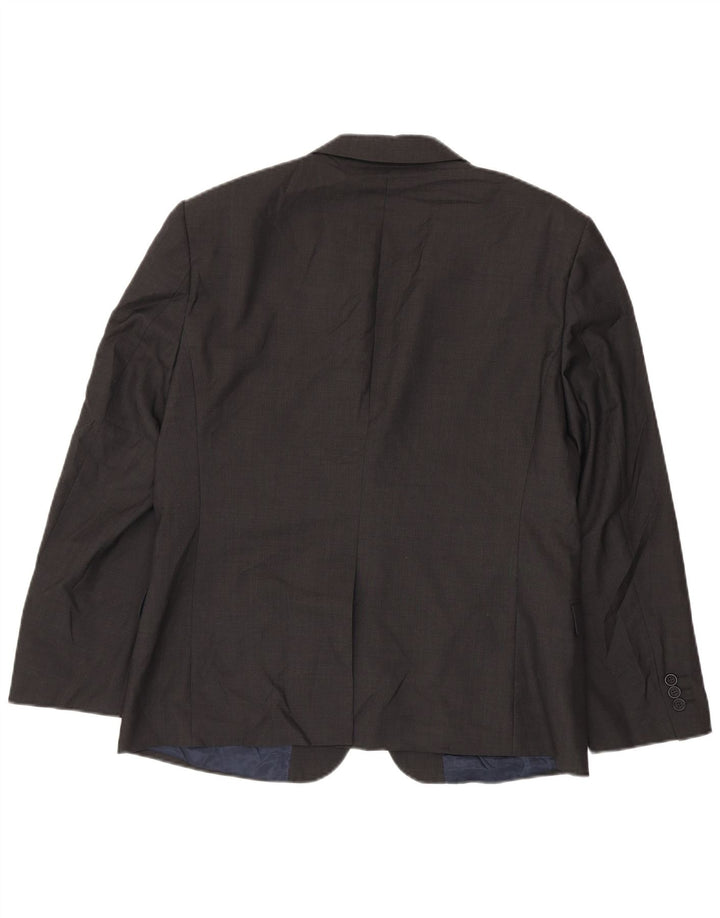Ted Baker Chaqueta tipo blazer de 2 botones para hombre UK 38 Lana gris medio