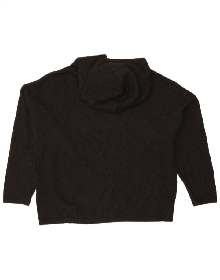 JACK WILLS Suéter con capucha para mujer UK 8 Small Poliéster negro