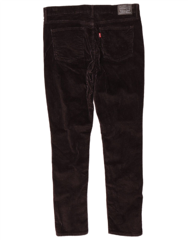 LEVI'S Pantalones de pana ajustados para mujer W34 L30 Negro