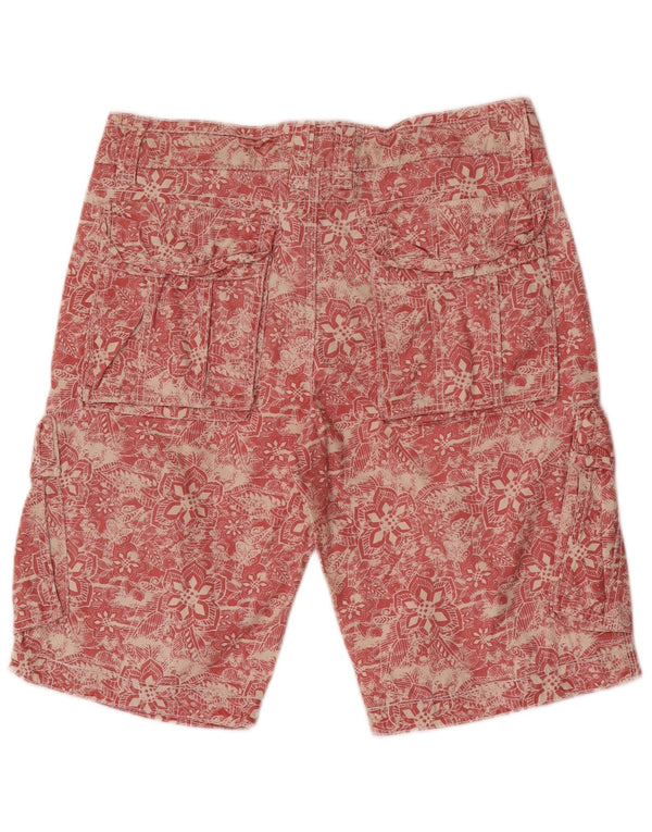 Pantalones cortos cargo para hombre Fat Face W32 Medium Red Floral