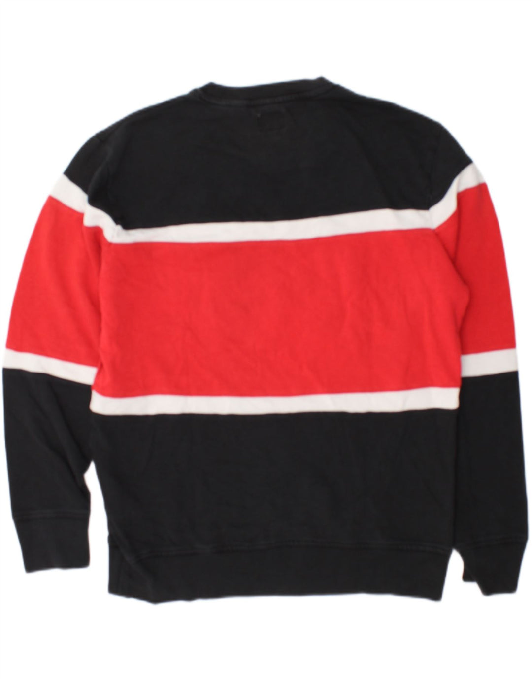 Levi's Hombre Sudadera con gráfico tipo jersey de algodón color block en color negro mediano