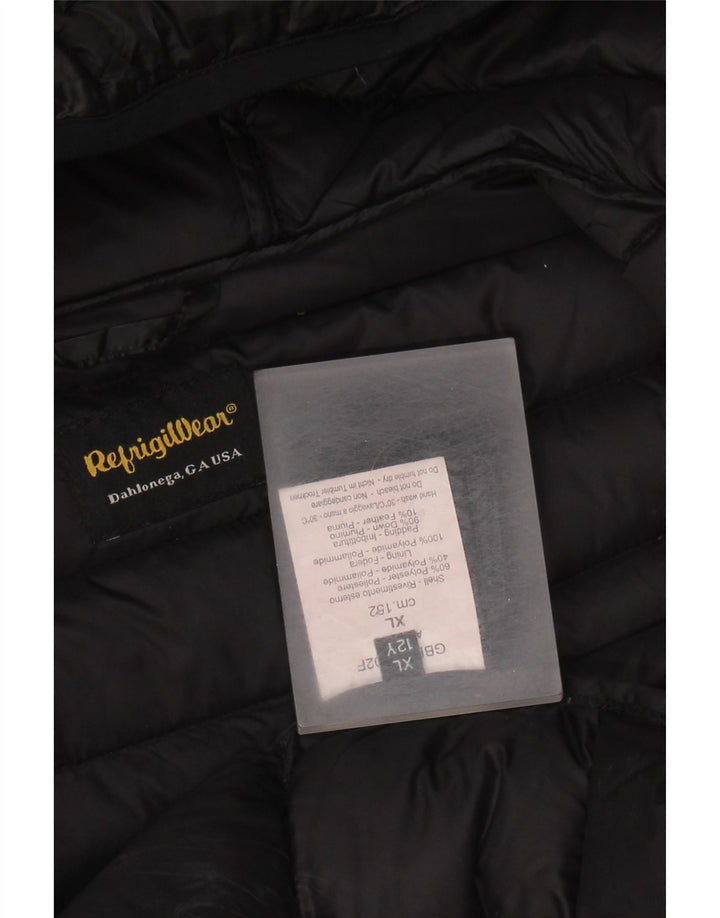 REFRIGIWEAR Chaqueta acolchada con capucha para niño 11-12 años XL Negro Poliéster