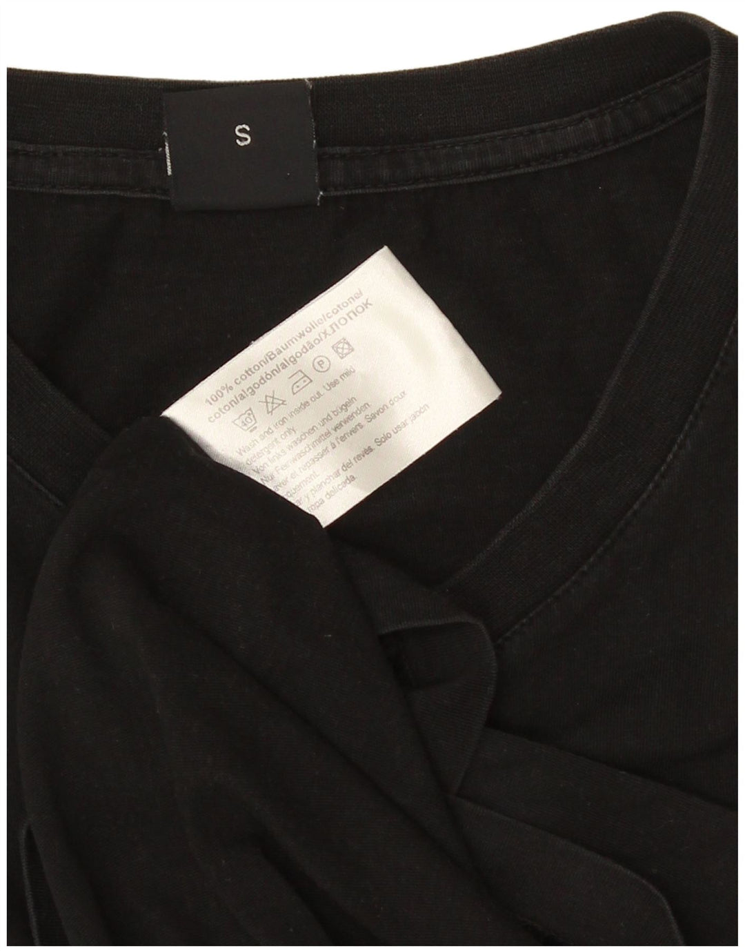 Camiseta HUGO BOSS Hombre Top Small Negro Algodón