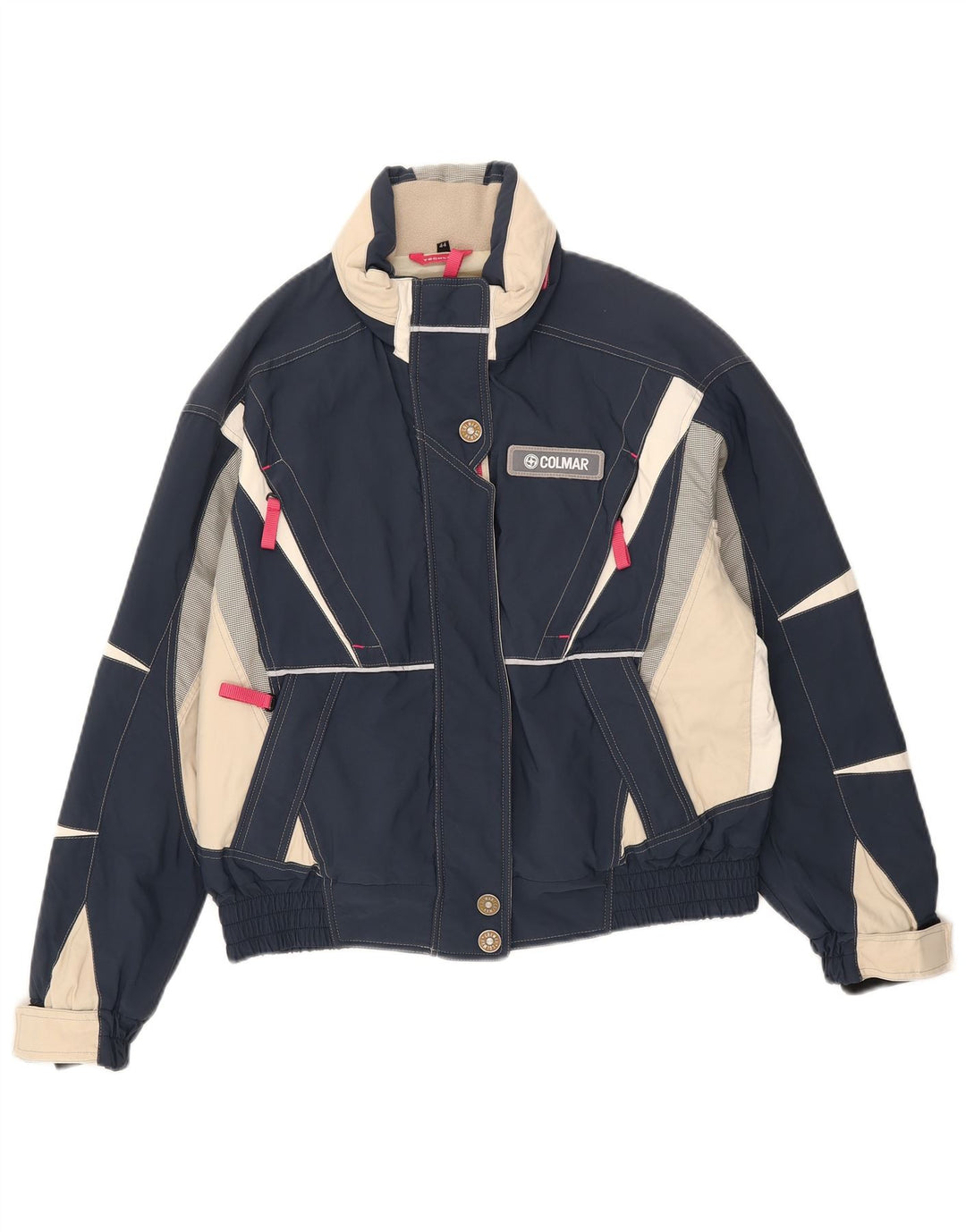 Chaqueta de esquí con capucha Colmar para mujer IT 44 Medium Navy Blue Colourblock