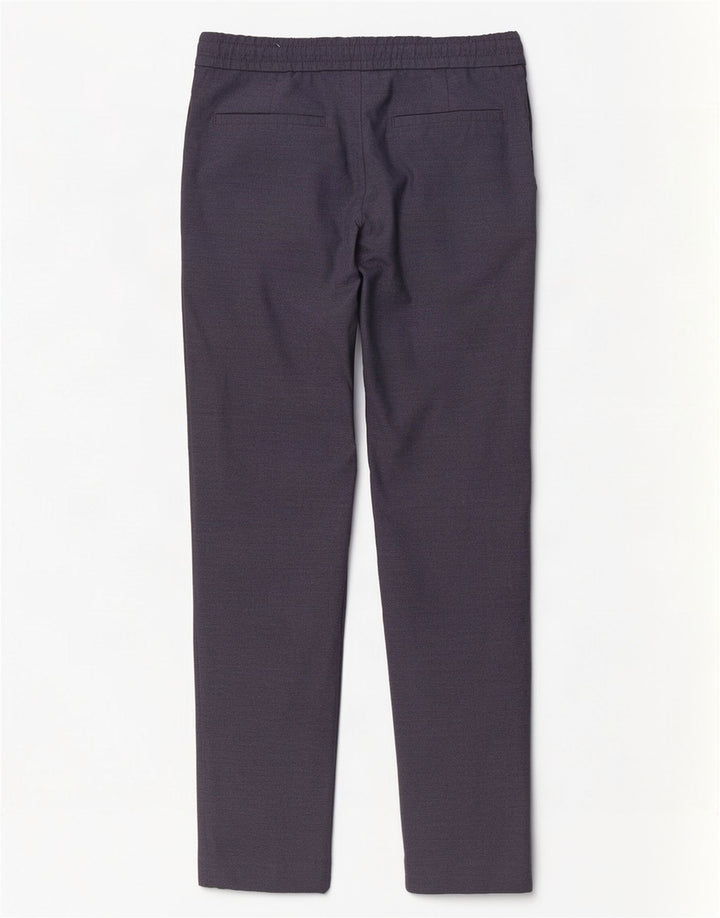 Zara Mens Slim Chino Pantalones Pequeño W30 L30 Azul Marino Poliéster