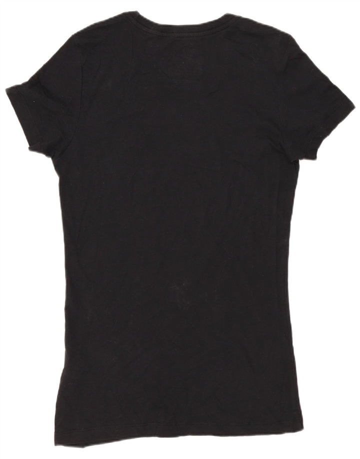 Nike Camiseta Slim Fit Graphic para Mujer UK 10 Small Black Cotton