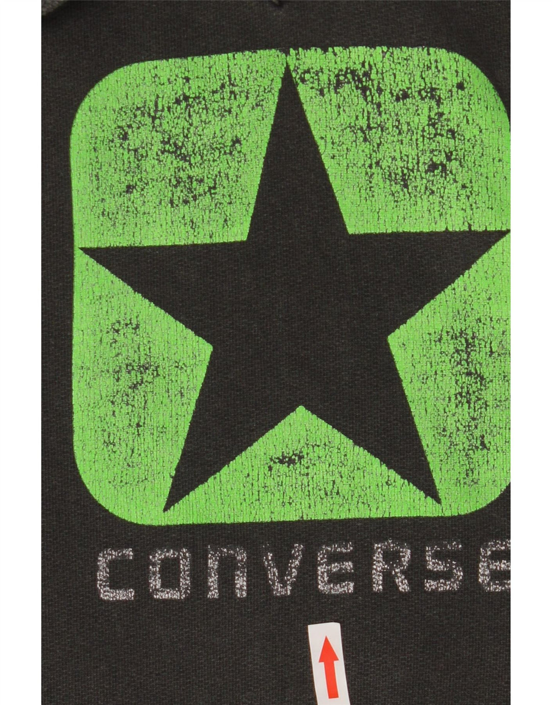 Converse Hombre Sudadera Con Capucha Gráfica Jersey De Algodón Gris Medio