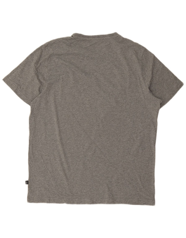 Puma Camiseta gráfica para hombre Top XL Algodón moteado gris