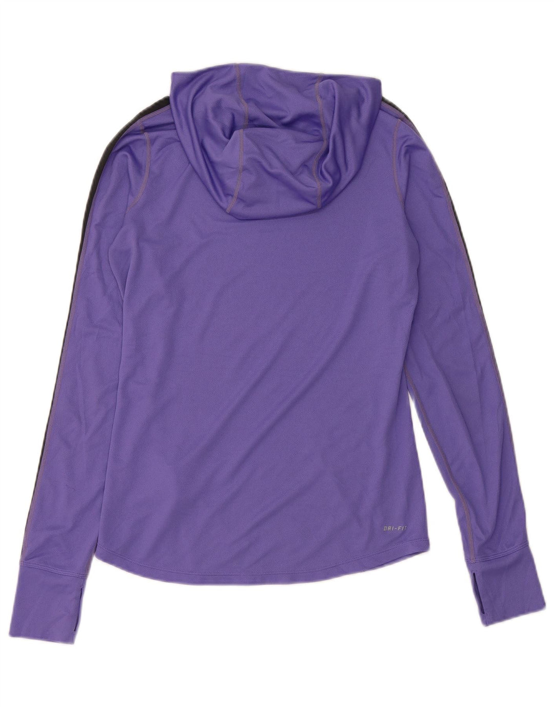 NIKE Top Dri Fit con capucha y manga larga para mujer, talla S, color morado