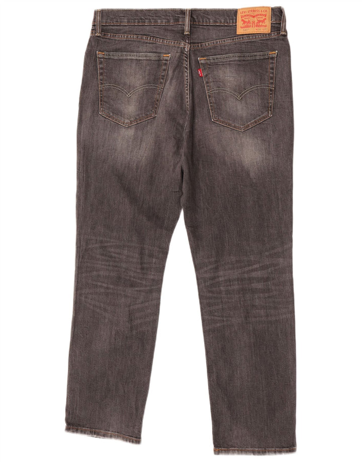 Levi's Hombre 541 Slim Jeans W36 L32 Algodón Gris