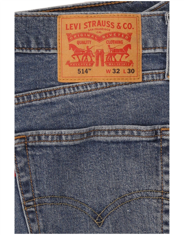 Levi's Jeans rectos 514 para hombre W32 L30 Algodón azul