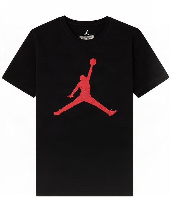 Jordan Womens Graphic T-Shirt Top UK 12 Medium Black Cotton