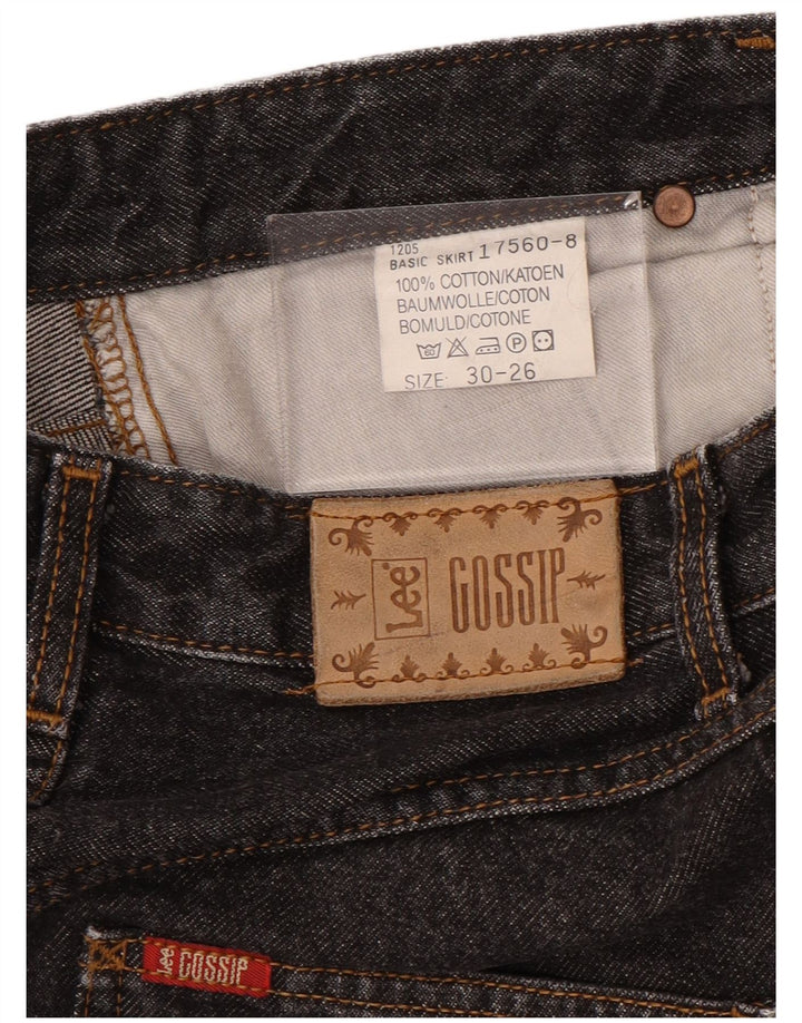 Falda vaquera para mujer LEE W26 L24 Algodón negro