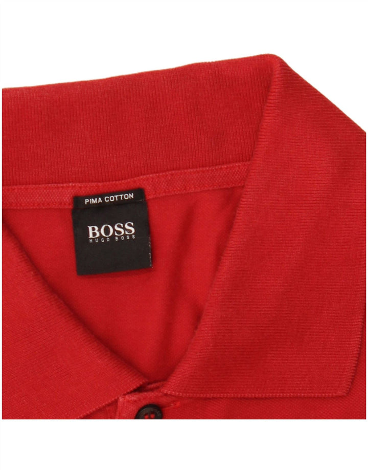 Polo Hugo Boss Hombre XL Algodón Rojo