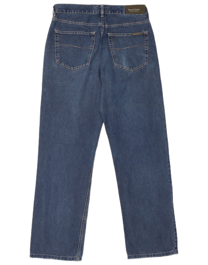 Henry Cottons Vaqueros rectos para hombre W32 L30 Algodón azul