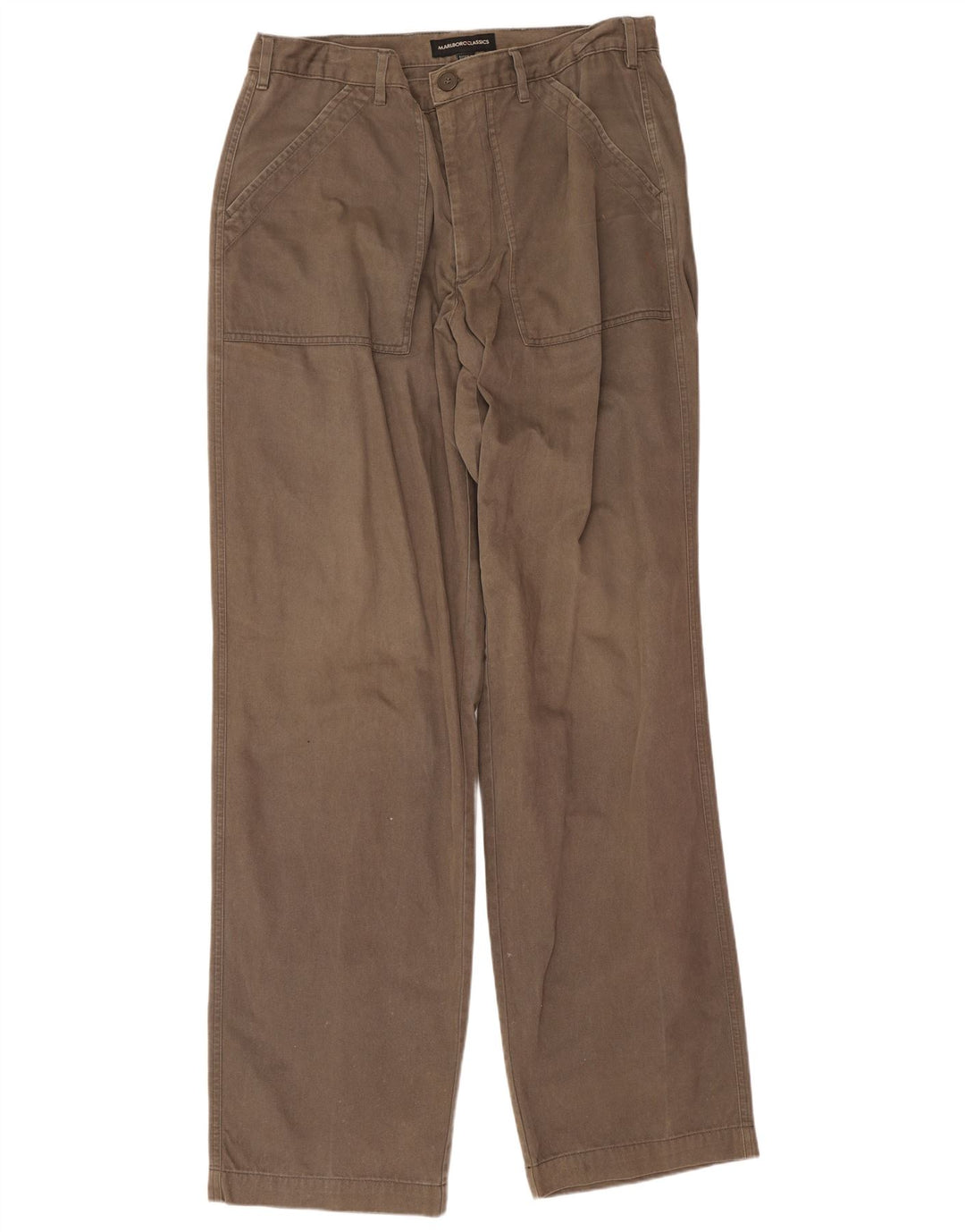 Marlboro Classics Pantalones cargo regulares para hombre W34 L34 Marrón