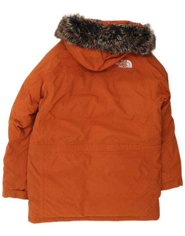 The North Face Parka con capucha para hombre UK 38 Medium Naranja Nylon