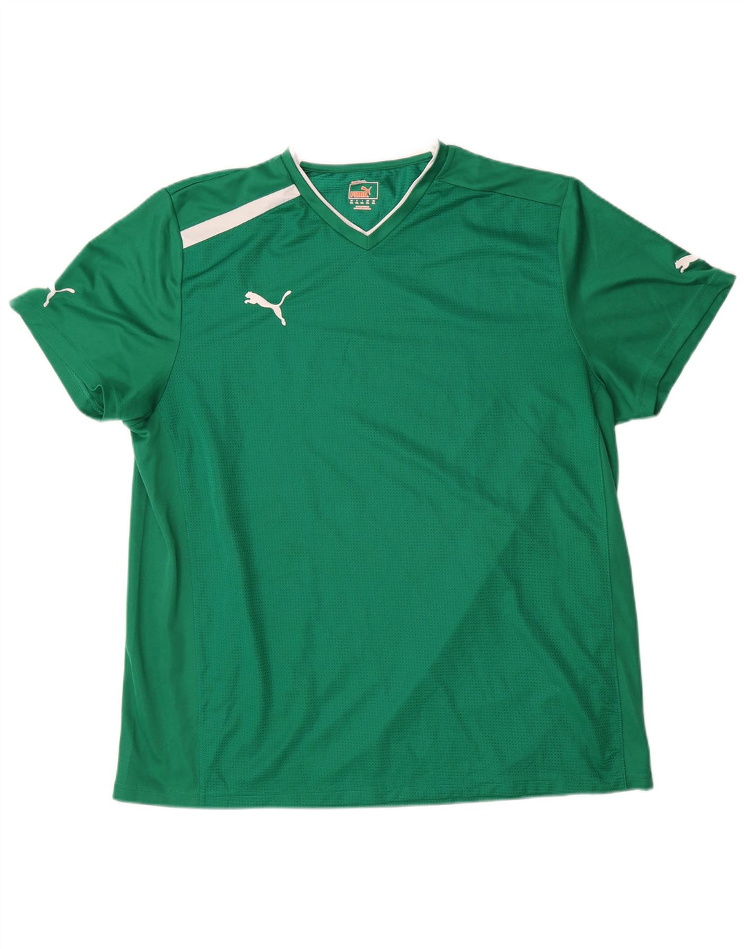 Puma Camiseta para hombre Top 2XL Verde Colorblock