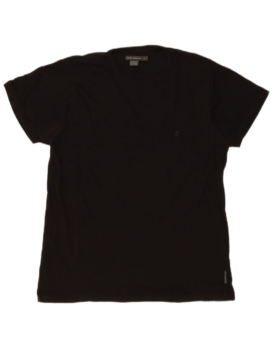 French Connection Camiseta Hombre Top XL Algodón Negro