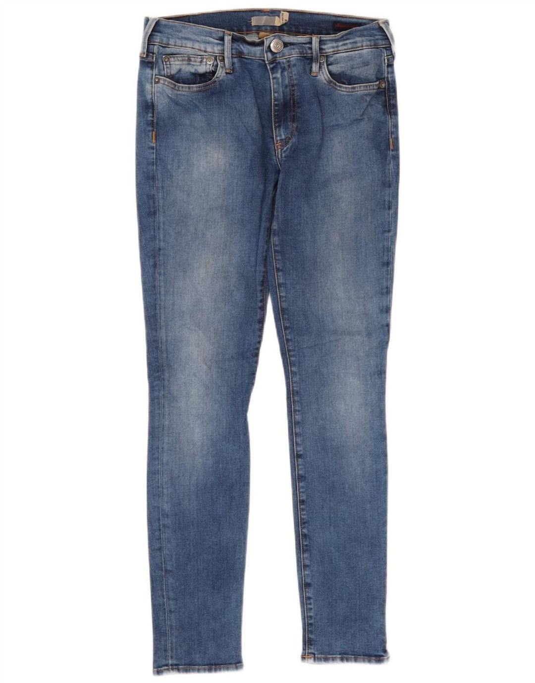True Religion Vaqueros ajustados de talle medio para mujer W29 L29 Algodón azul
