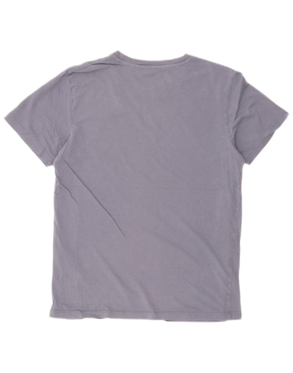 Jack & Jones Hombre Camiseta Gráfica Top XS Algodón Azul