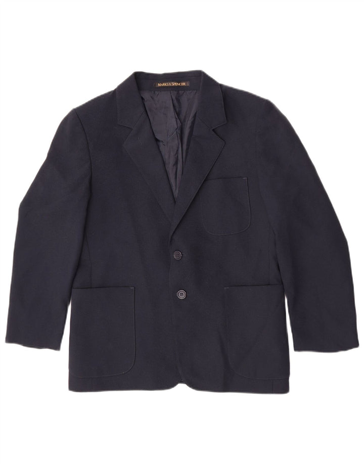 Marks & Spencer Chaqueta tipo blazer de 2 botones para niño 10-11 años Poliéster azul marino