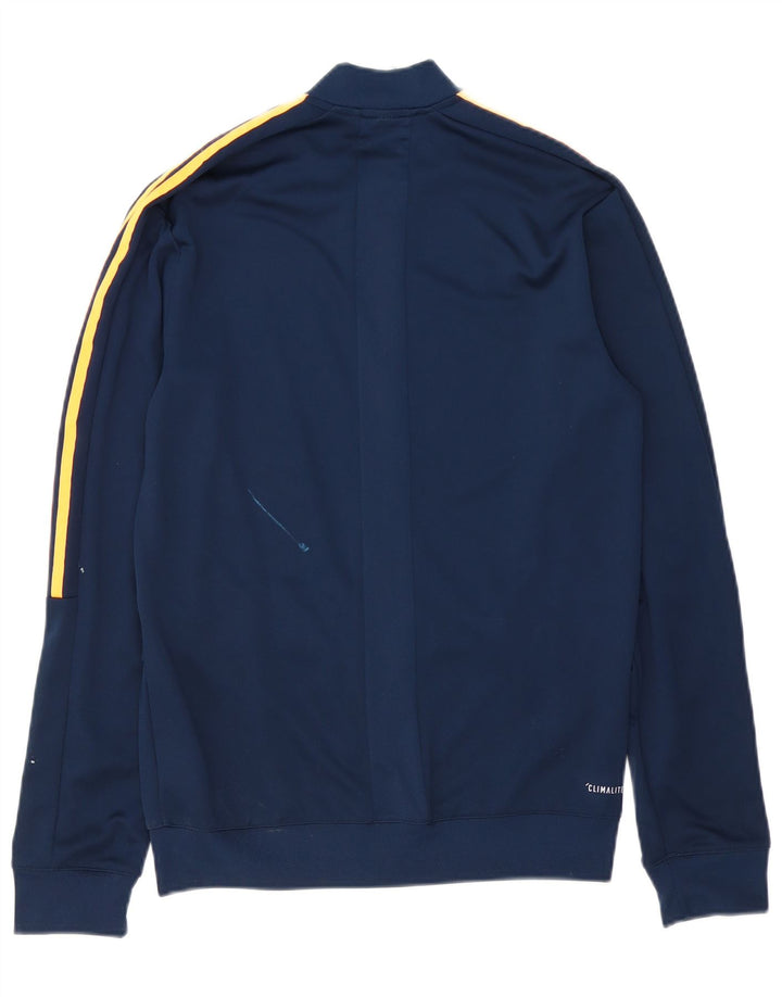 ADIDAS Mens Climalite Chándal Top Chaqueta UK 36/38 Pequeño Azul Marino