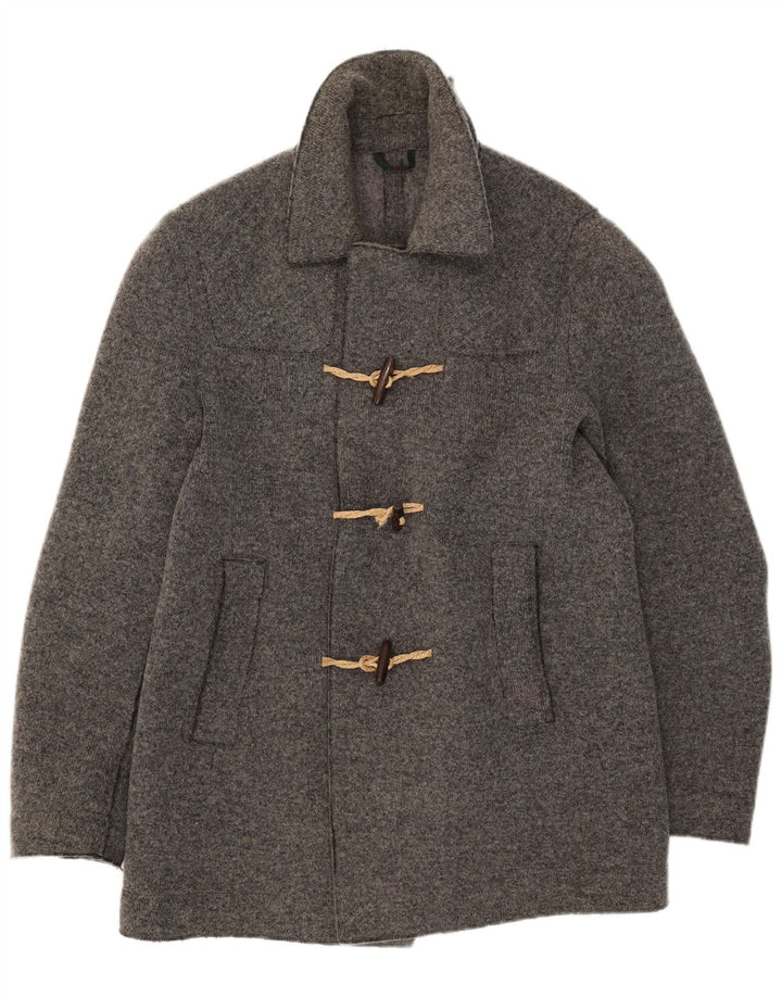 Fred Perry Chaqueta de punto para hombre, talla 40, lana gris grande