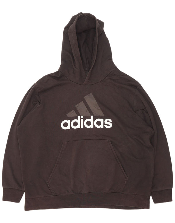 Adidas - Sudadera con capucha para hombre, talla 3XL, algodón negro