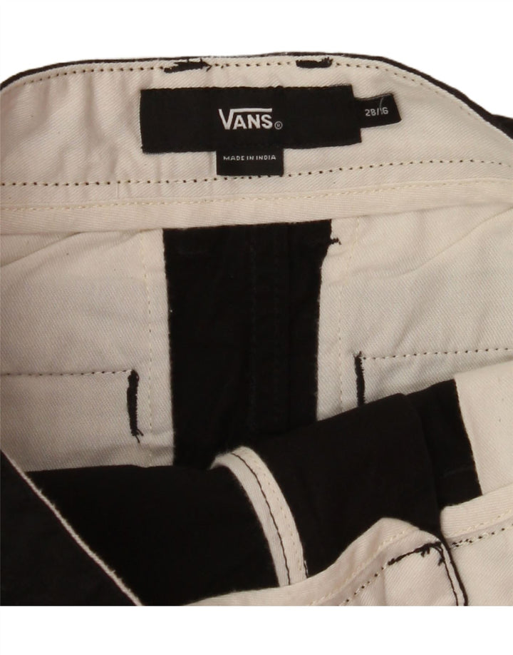 VANS Boys Chino Shorts 15-16 Years W28  Black Cotton Vintage Vans and Second-Hand Vans from Messina Hembry 