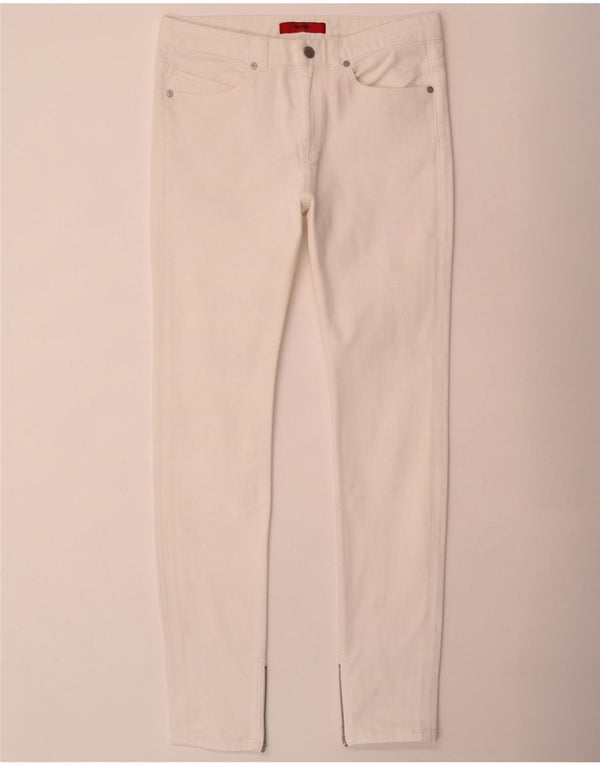 Vaqueros Hugo Boss Mujer Slim W28 L32 Algodón Blanco
