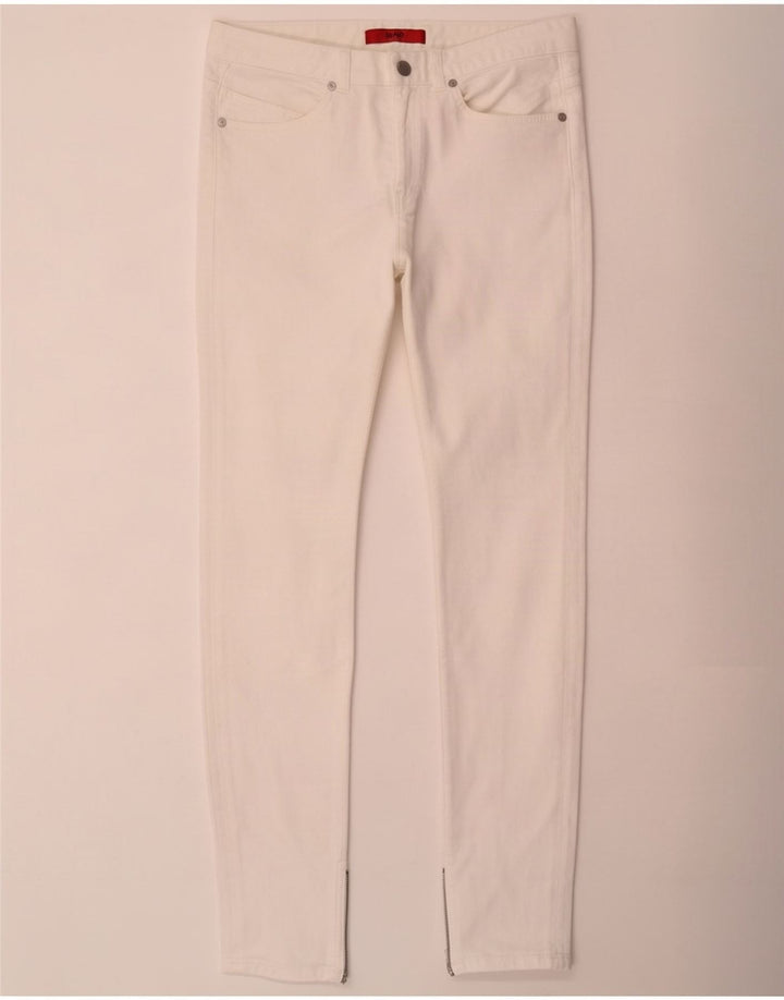 Vaqueros Hugo Boss Mujer Slim W28 L32 Algodón Blanco