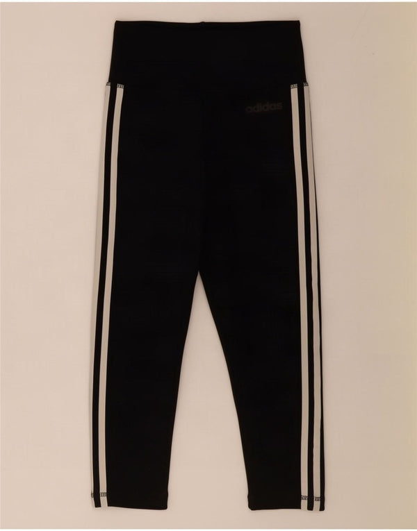 Adidas Mujer Climalite Capri Leggings UK 4/6 XS Negro Poliéster