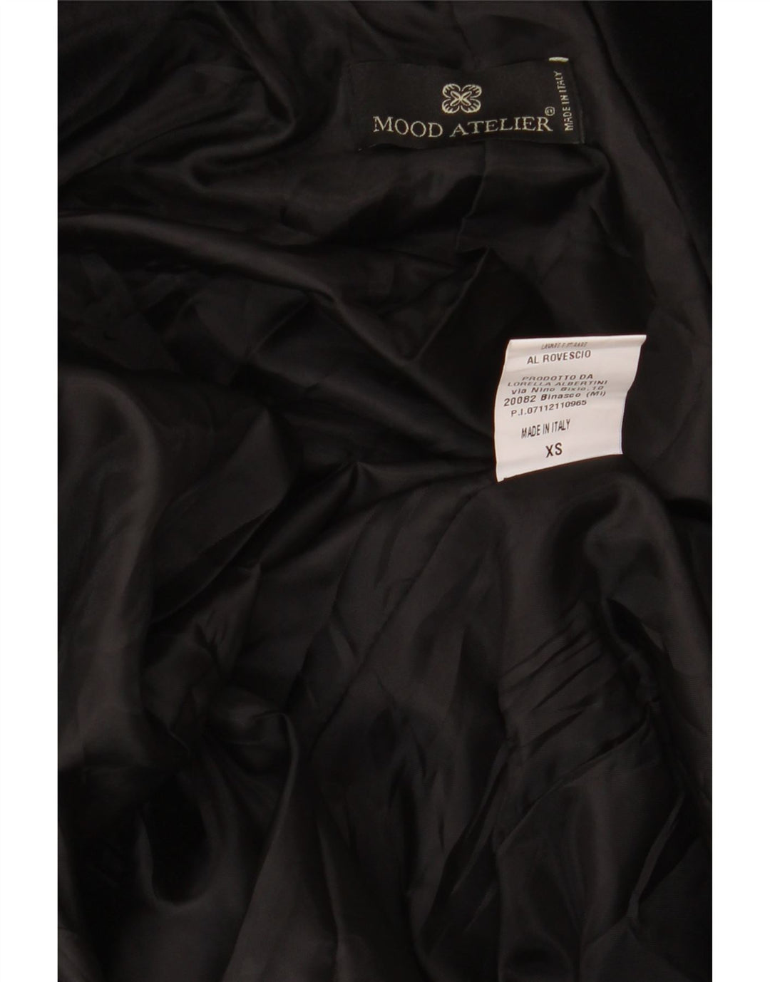 Mood Atelier Chaqueta Blazer de Terciopelo con 2 Botones para Mujer UK 6 XS Poliéster Negro