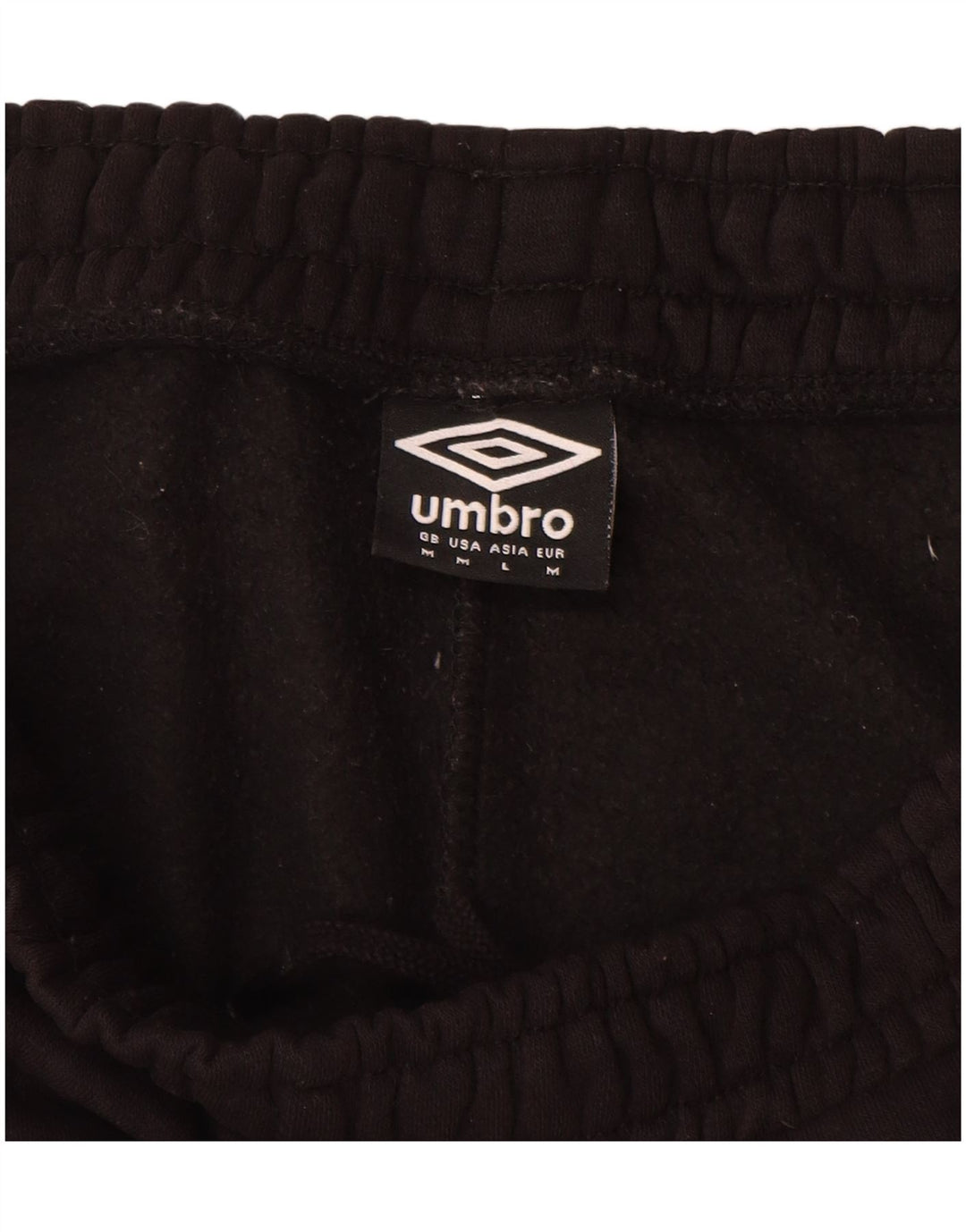 UMBRO Shorts deportivos para hombre Algodón negro mediano