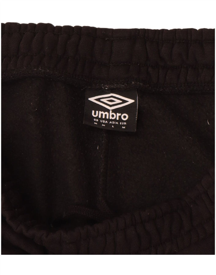 UMBRO Shorts deportivos para hombre Algodón negro mediano