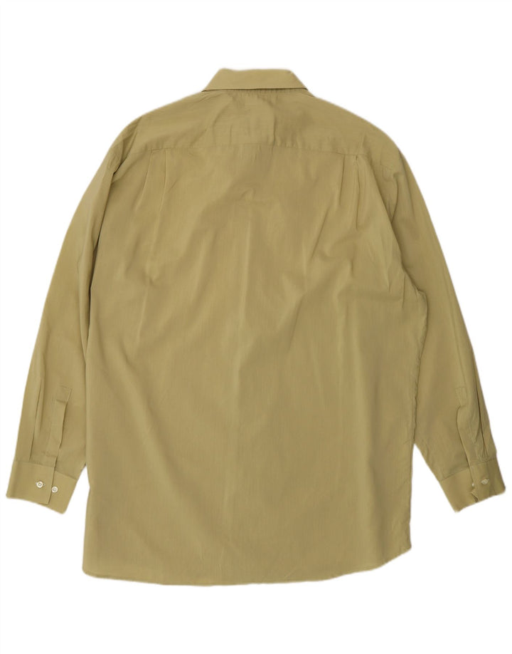 Camisa Hugo Boss para hombre talla 16 1/2 grande algodón caqui