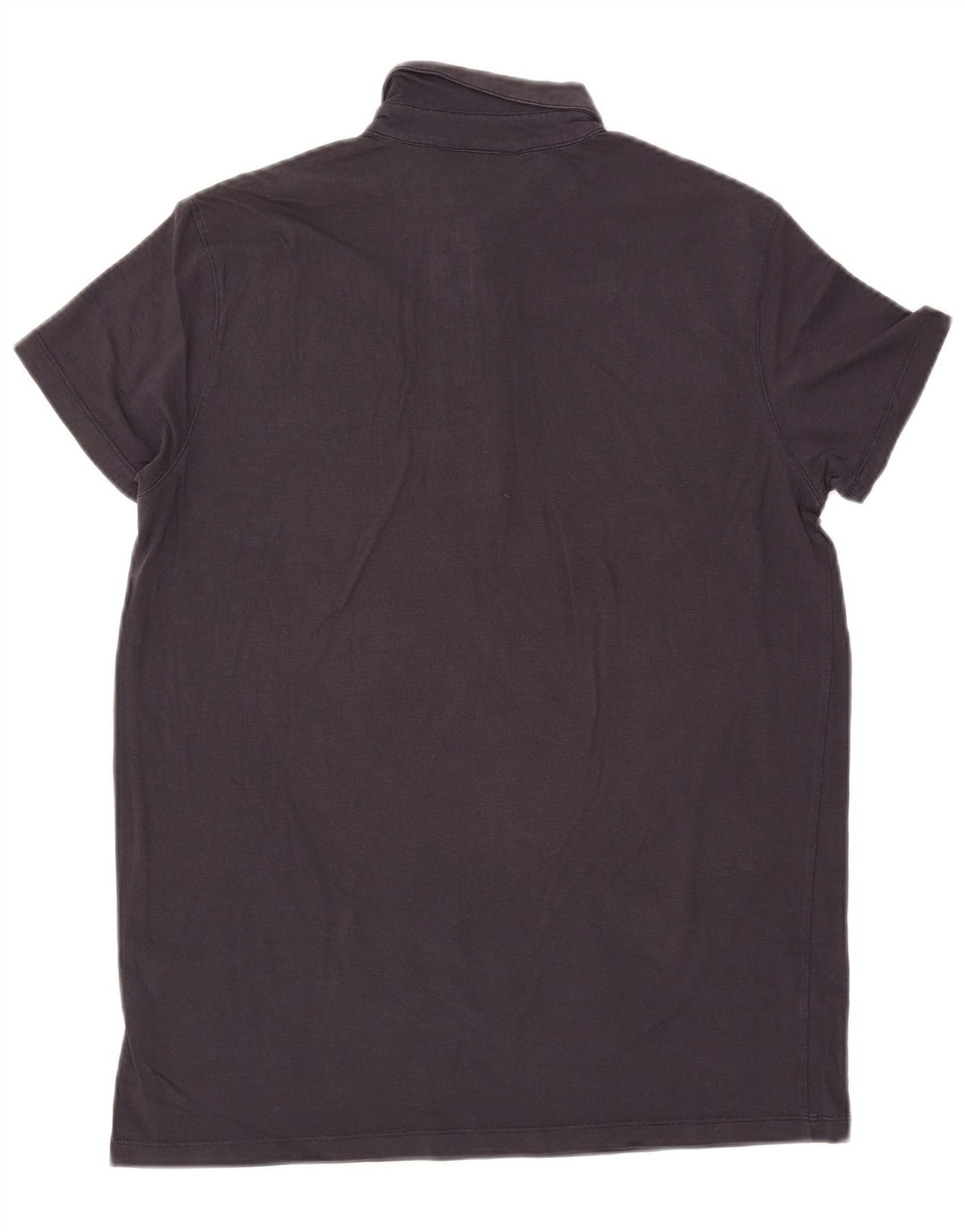 TRUSSARDI JEANS Polo para hombre grande azul marino algodón