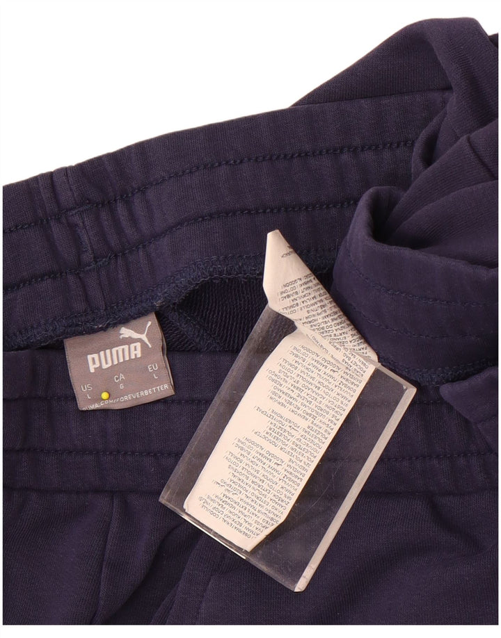 Puma Pantalones De Chándal Para Hombre Joggers Large Azul Marino Algodón