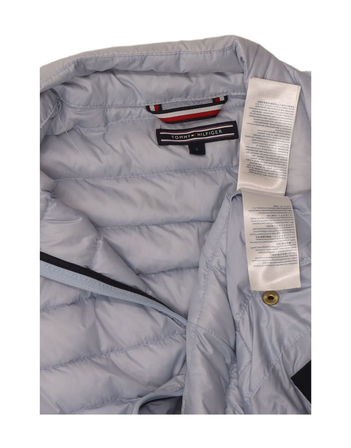 TOMMY HILFIGER Womens Padded Jacket UK 10 Small Blue Polyamide