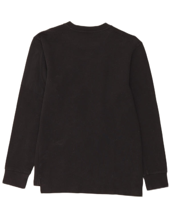 Umbro Hombre Irlanda Graphic Top Manga Larga Pequeño Algodón Negro