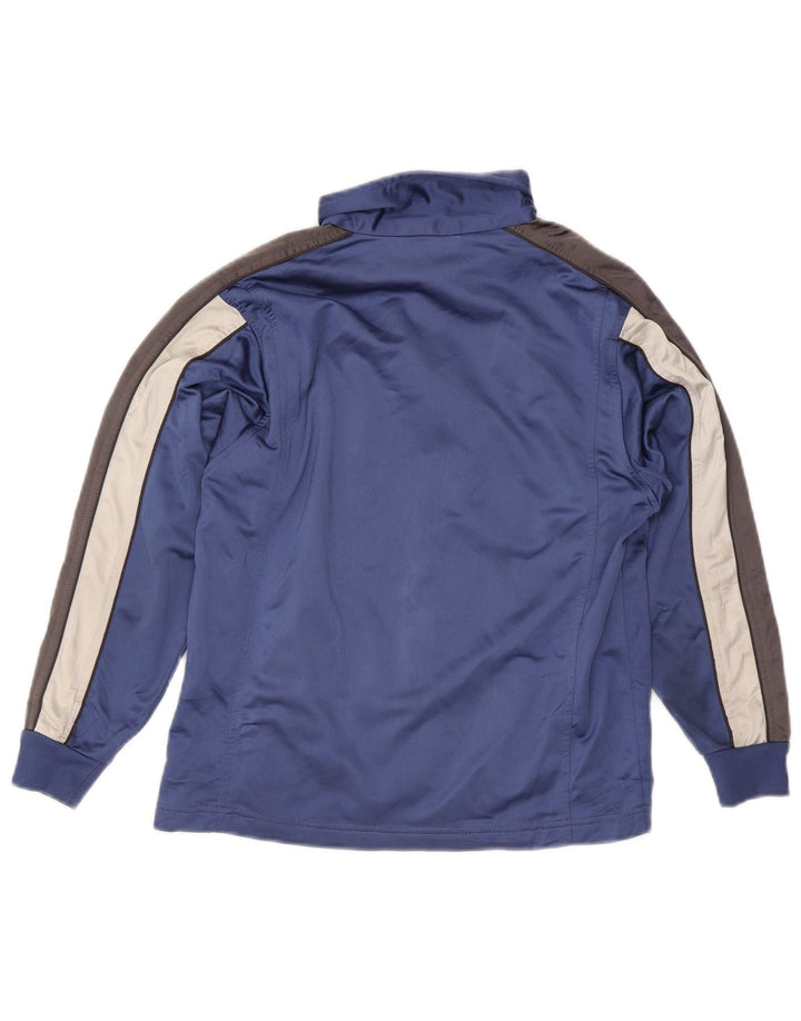 Kappa Chaqueta de chándal para niños 9-10 años Grande Azul Colorblock Poliéster