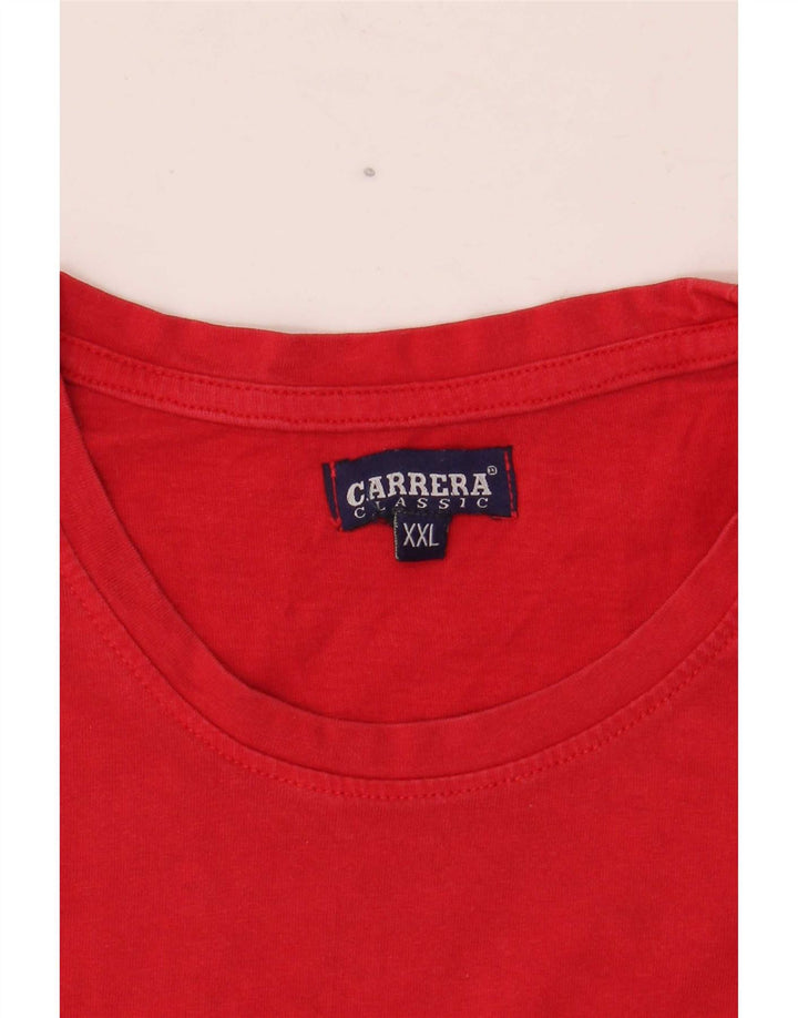 Carrera Camiseta gráfica para hombre Top 2XL Algodón rojo