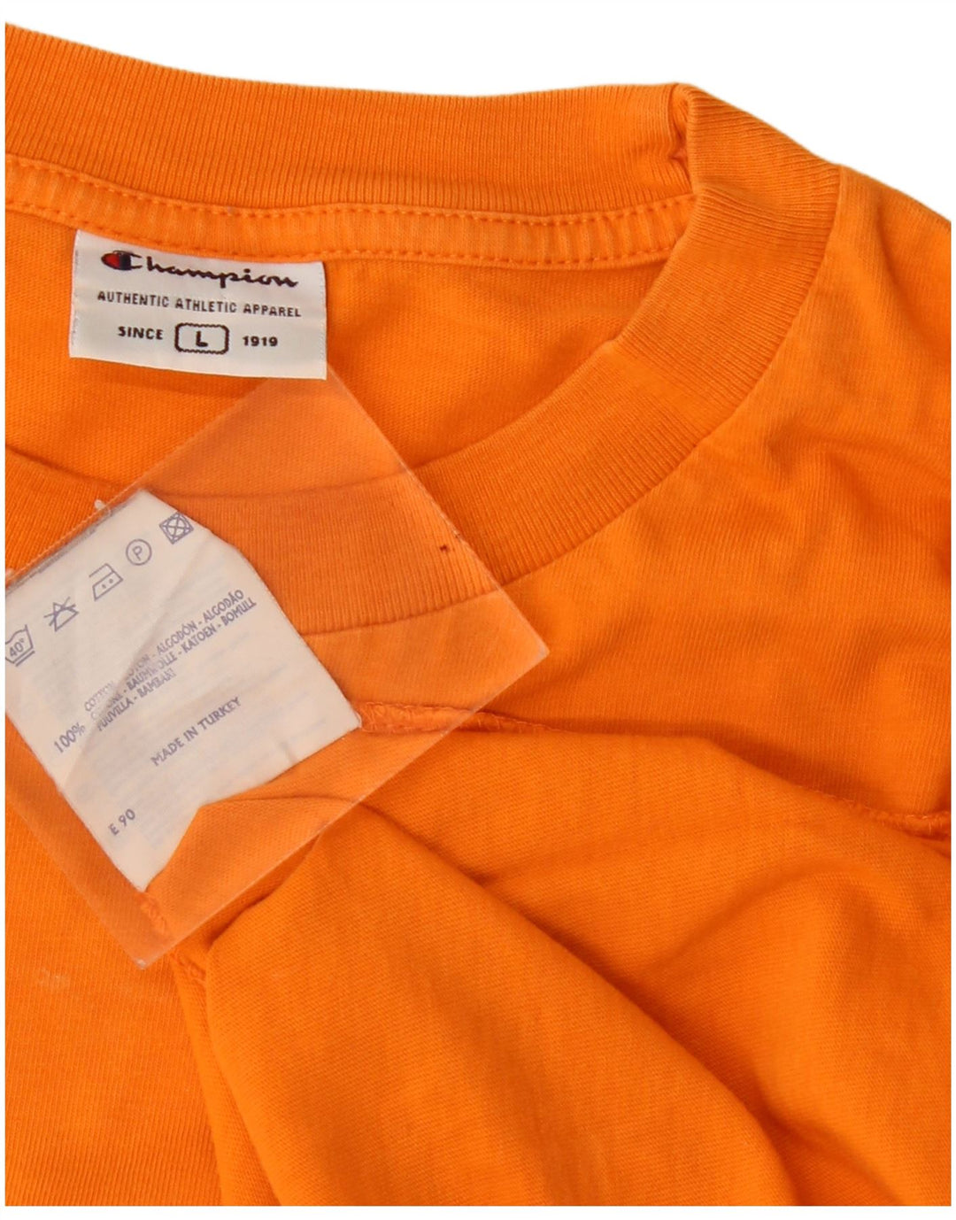 Champion Camiseta para hombre Top Large Naranja Algodón